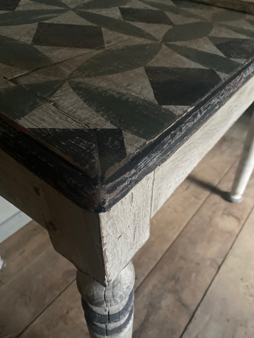 19th century sloping table desk with patina