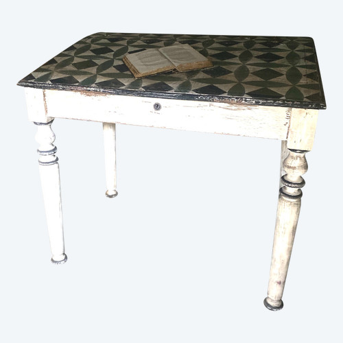 19th century sloping table desk with patina