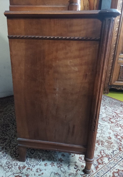 Louis XVI two-body buffet stamped in walnut