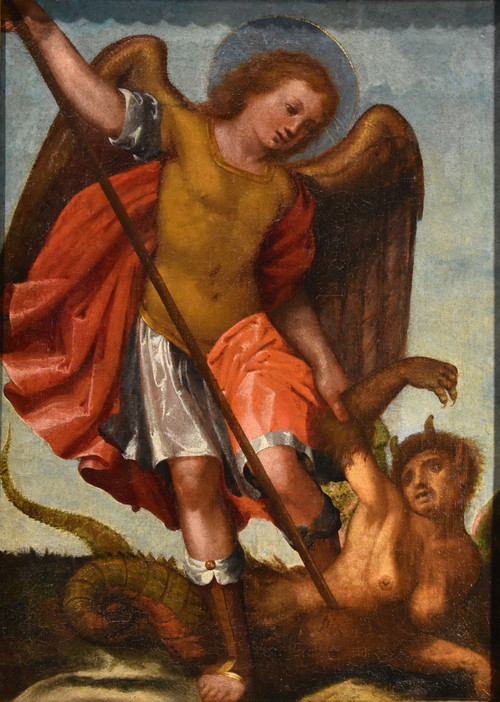 Saint Michael The Archangel Victorious, Tuscany - 16th Century