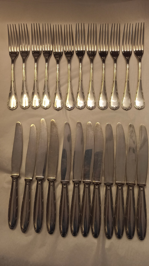 Christofle dessert knives and forks