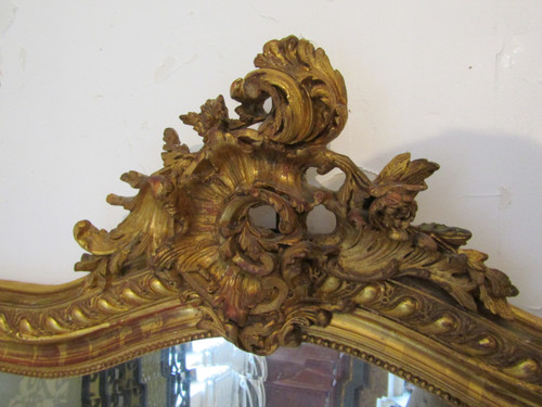 Louis XV Gilded Mirror