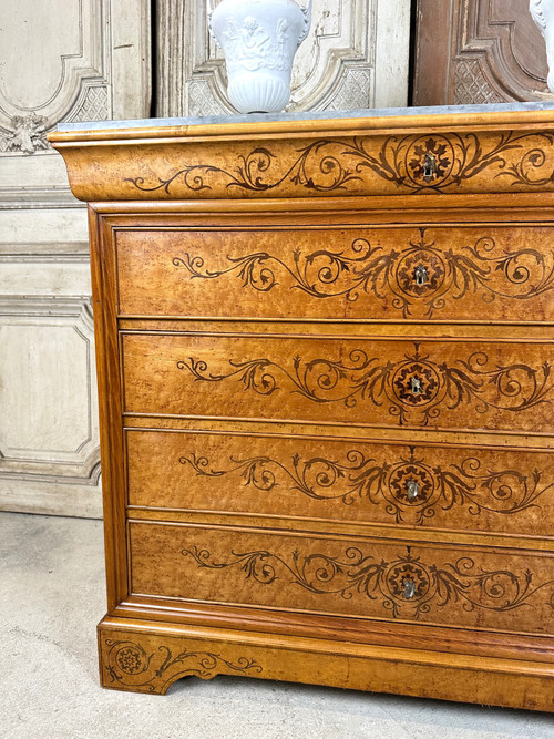 Commode de style Charles x époque XXeme siècle 