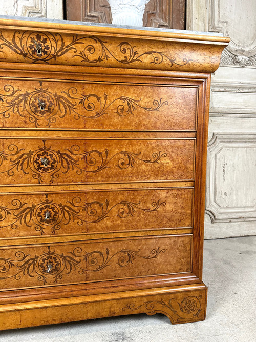 Commode de style Charles x époque XXeme siècle 