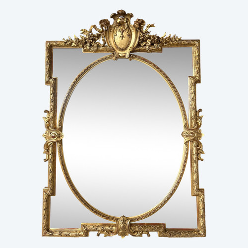 Louis XVI style mirror with closes