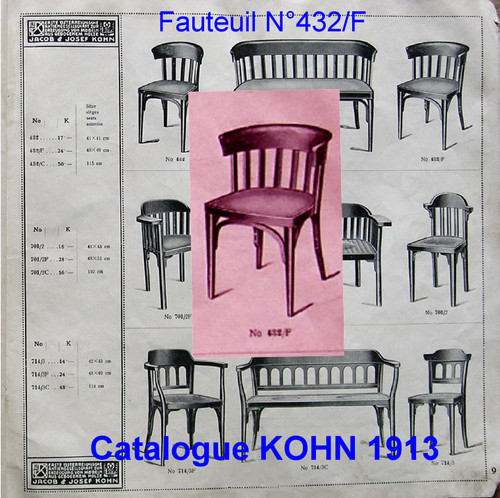 Poltrona in legno curvato tipo KOHN N°432/F di Horgen-Glarus Svizzera 1925- No Thonet