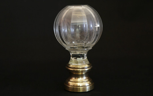 Crystal and bronze staircase ball  19th century 