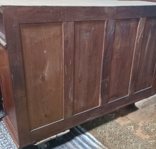 Carved oak sideboard with grapevine decoration Art Nouveau period