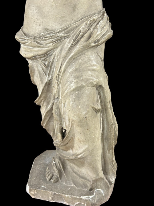 Vénus De Milo Grande Sculpture Moulage En Plâtre D’époque XIXéme H 86 Cm