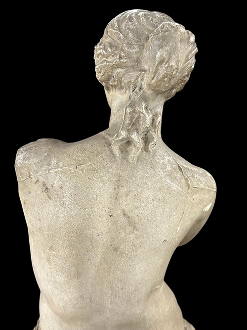 Vénus De Milo Grande Sculpture Moulage En Plâtre D’époque XIXéme H 86 Cm