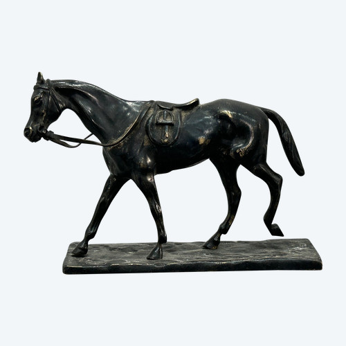 Gaston D’illiers (1876-1932) Esmeralda Scellé - Bronze à Patine Noire