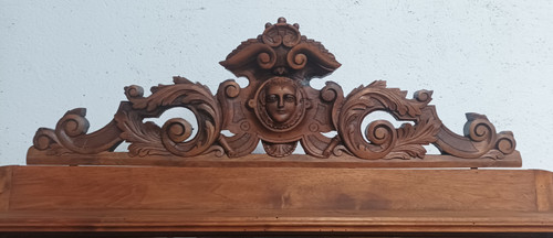 19th century walnut Saint Hubert sideboard