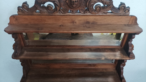 19th century walnut Saint Hubert sideboard