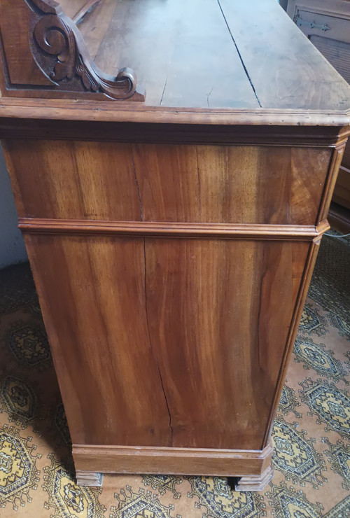 19th century walnut Saint Hubert sideboard