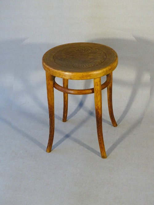 Tabouret bois -courbé de 1905 J&J KOHN , no Thonet