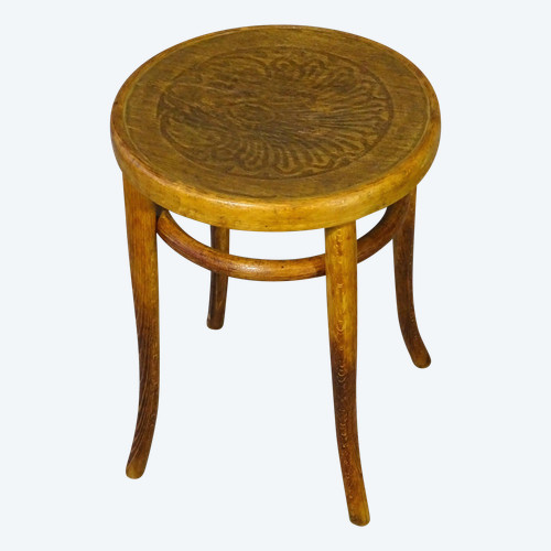 Tabouret bois -courbé de 1905 J&J KOHN , no Thonet