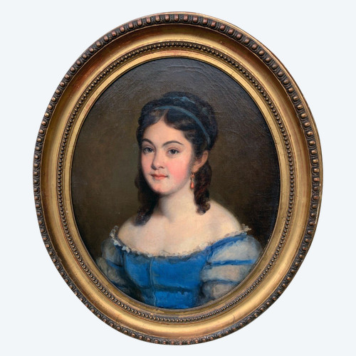 Portrait Jeune Fille Signé Fanny Gilbert (1820/…