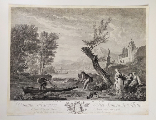  Engraving After Joseph Verne Seascape 18th C Etching Old Print