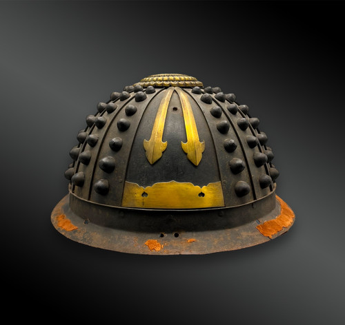 CASCO DA FUOCO tipo Kaji Kabuto Hoshi - Giappone - Periodo Edo (1603-1868)