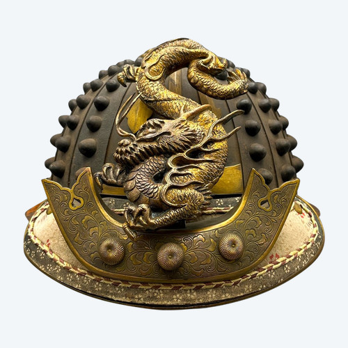 CASCO DA FUOCO tipo Kaji Kabuto Hoshi - Giappone - Periodo Edo (1603-1868)