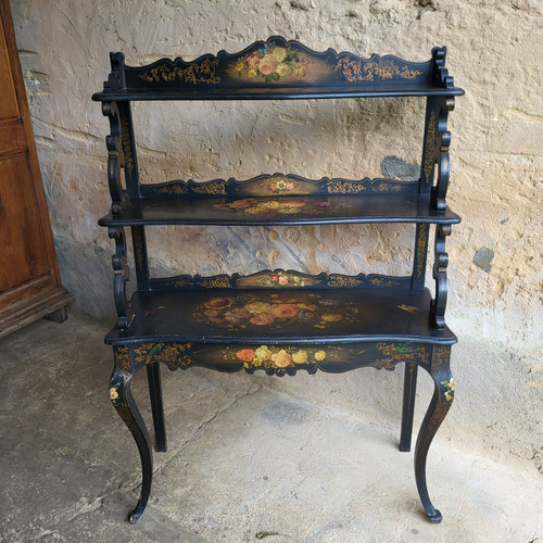 Shelf / Console in blackened wood, Napoleon III period