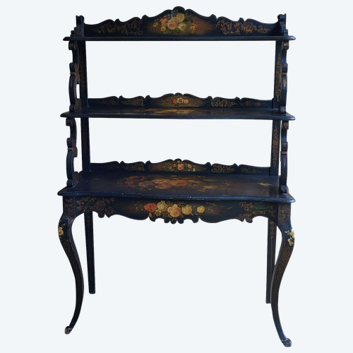 Shelf / Console in blackened wood, Napoleon III period