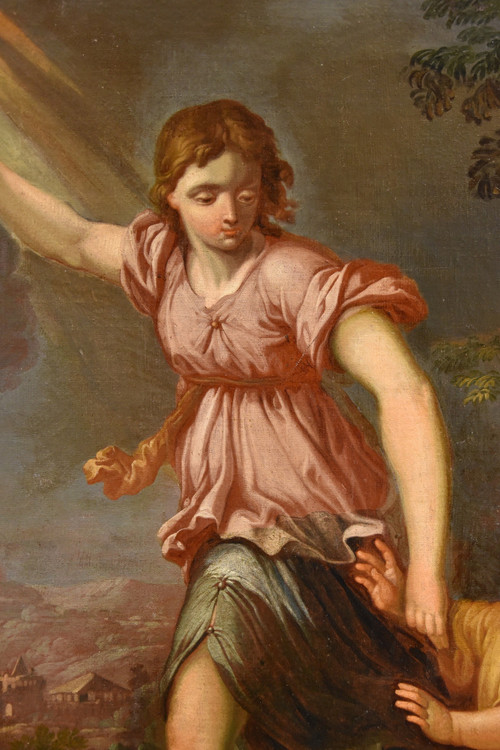  The Guardian Angel, Ciro Ferri (rome, 1634 - Rome, 1689) Follower Of