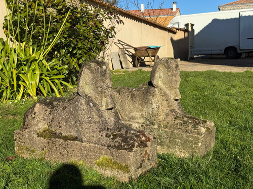 Pair of antique sphinxes