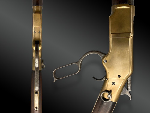 CARABINE DE SELLE WINCHESTER 1866 YELLOW BOY, Marquée Henry’s Patent Etats-Unis, XIXème siècle