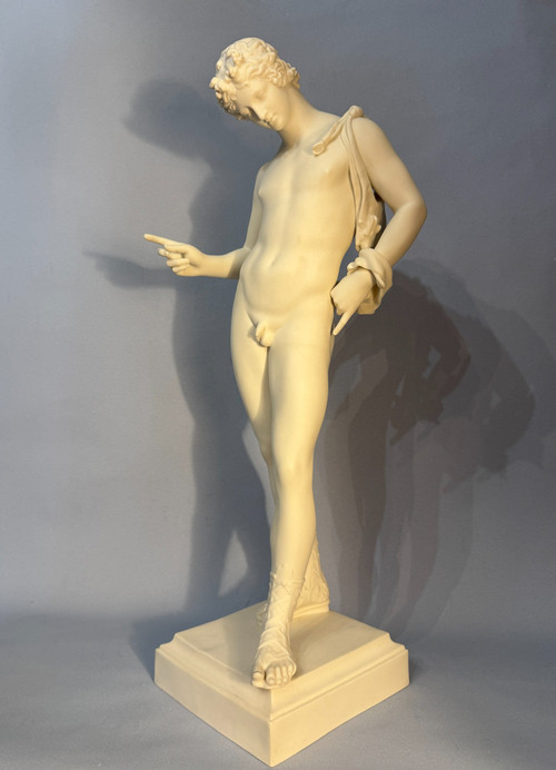 Gustavsberg Manufactory Narcissus of Pompeii or Dyonisos cookie sculpture.