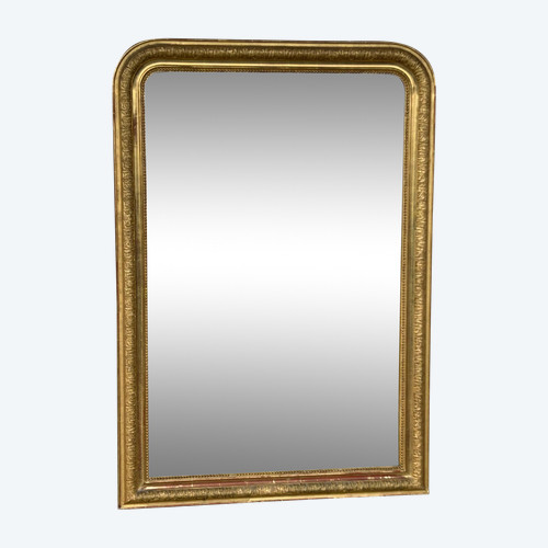 Miroir Louis Phillipe Bois Et Stuc Doré époque Fin XIXéme H 138 X L 95 Cm