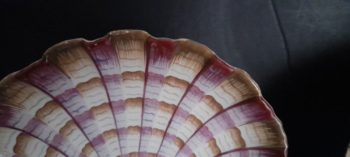 Pair of scallop shell dishes 18th century