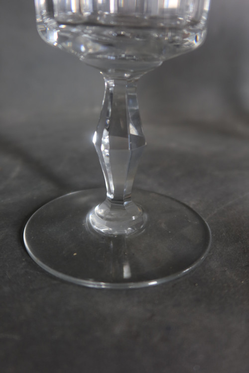 Service de verres en cristal de Baccarat modèle Polignac