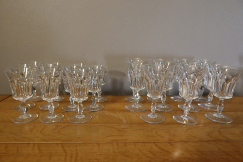 Baccarat crystal glasses 22 pieces