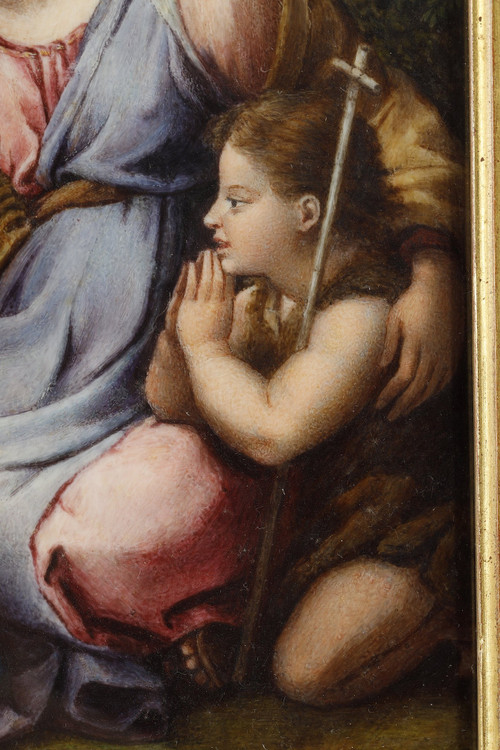 Die Jungfrau mit dem Kind und dem kleinen Johannes, nach RAPHAEL (1483-1520)