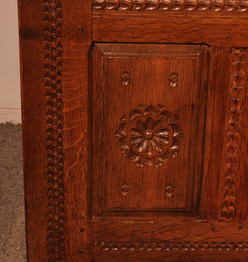 Renaissance Oak Chest - 17th Century