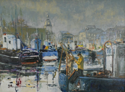 Öl auf Leinwand "Concarneau" von S. Blaszczyk - 1991