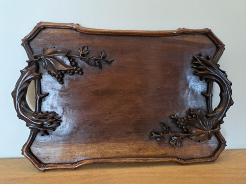 Indochinese tray , Rosewood , Early XX°.