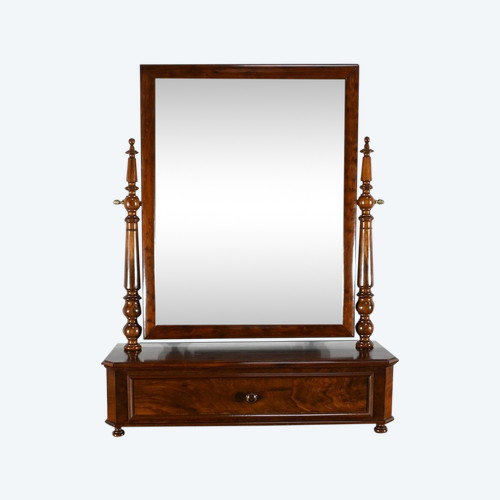 Mahogany Psyche mirror - Mid-19th century