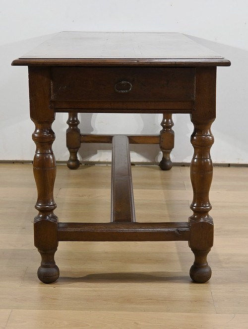 Oak Farmhouse Table, Louis XIV taste - Mid-19th century