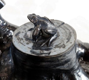  Pewter inkwell, art nouveau period – 1900