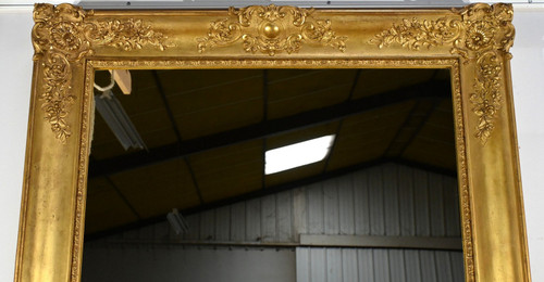 Important Gilded Leaf Mirror, Louis XIV style - Mid 19th century