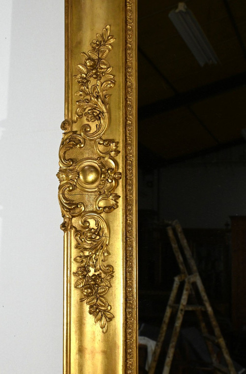 Important Gilded Leaf Mirror, Louis XIV style - Mid 19th century