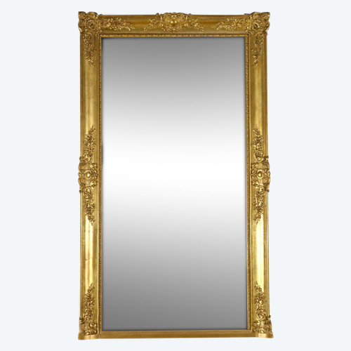 Important Gilded Leaf Mirror, Louis XIV style - Mid 19th century