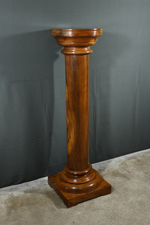 Walnut column, Art Deco - 1930