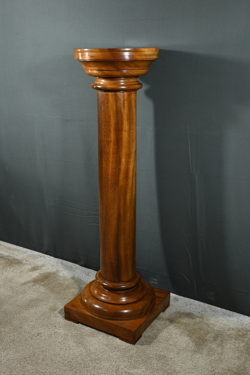 Walnut column, Art Deco - 1930