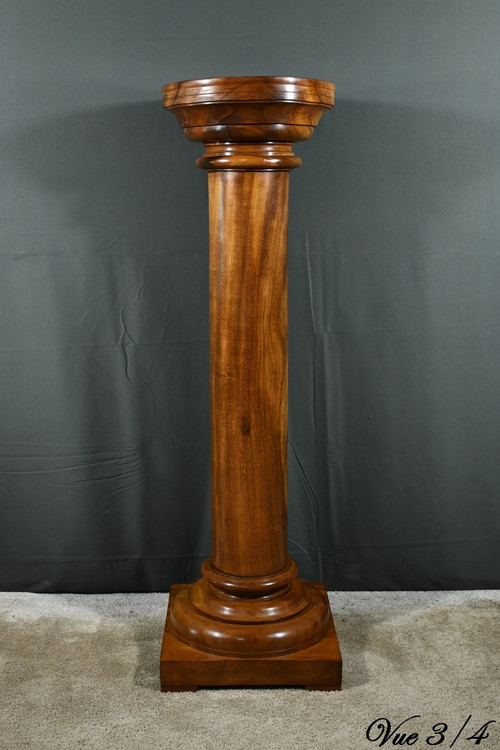 Walnut column, Art Deco - 1930