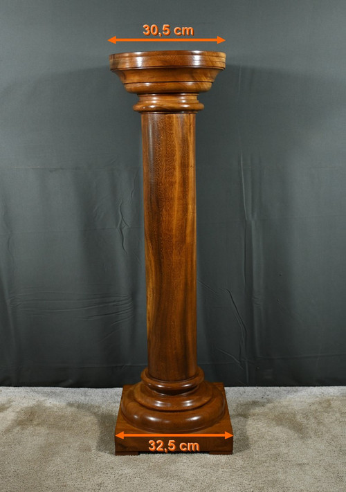 Walnut column, Art Deco - 1930