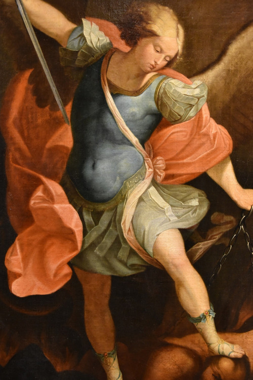 Saint Michael Archangel, Guido Reni (bologna 1575 - 1642) Workshop/follower Of