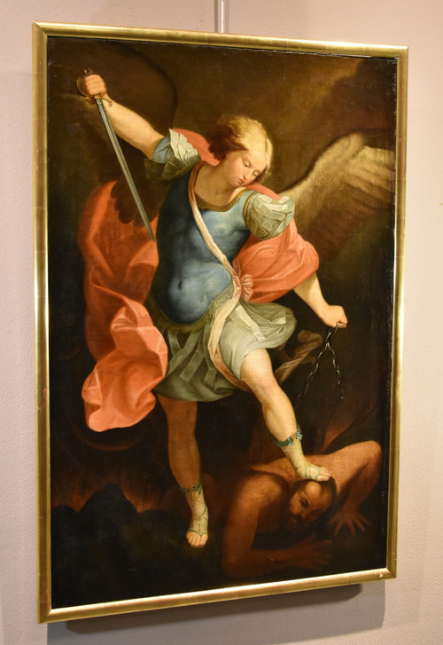 Saint Michael Archangel, Guido Reni (bologna 1575 - 1642) Workshop/follower Of